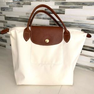 Longchamp Small White Tote